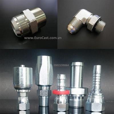 Investment casting of pipe fittings and pipe connectors